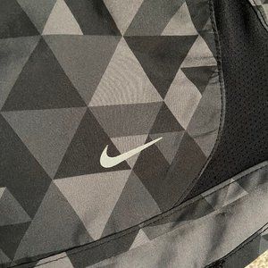 Nike running shorts - black and grey patterned